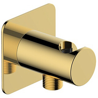 Шланговое подключение с держателем душа золото Wasserkraftе A280