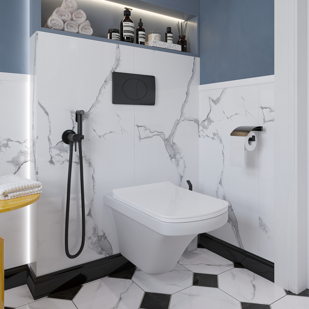 Кнопка смыва черная матовая Stworki 230858 - изображение 4