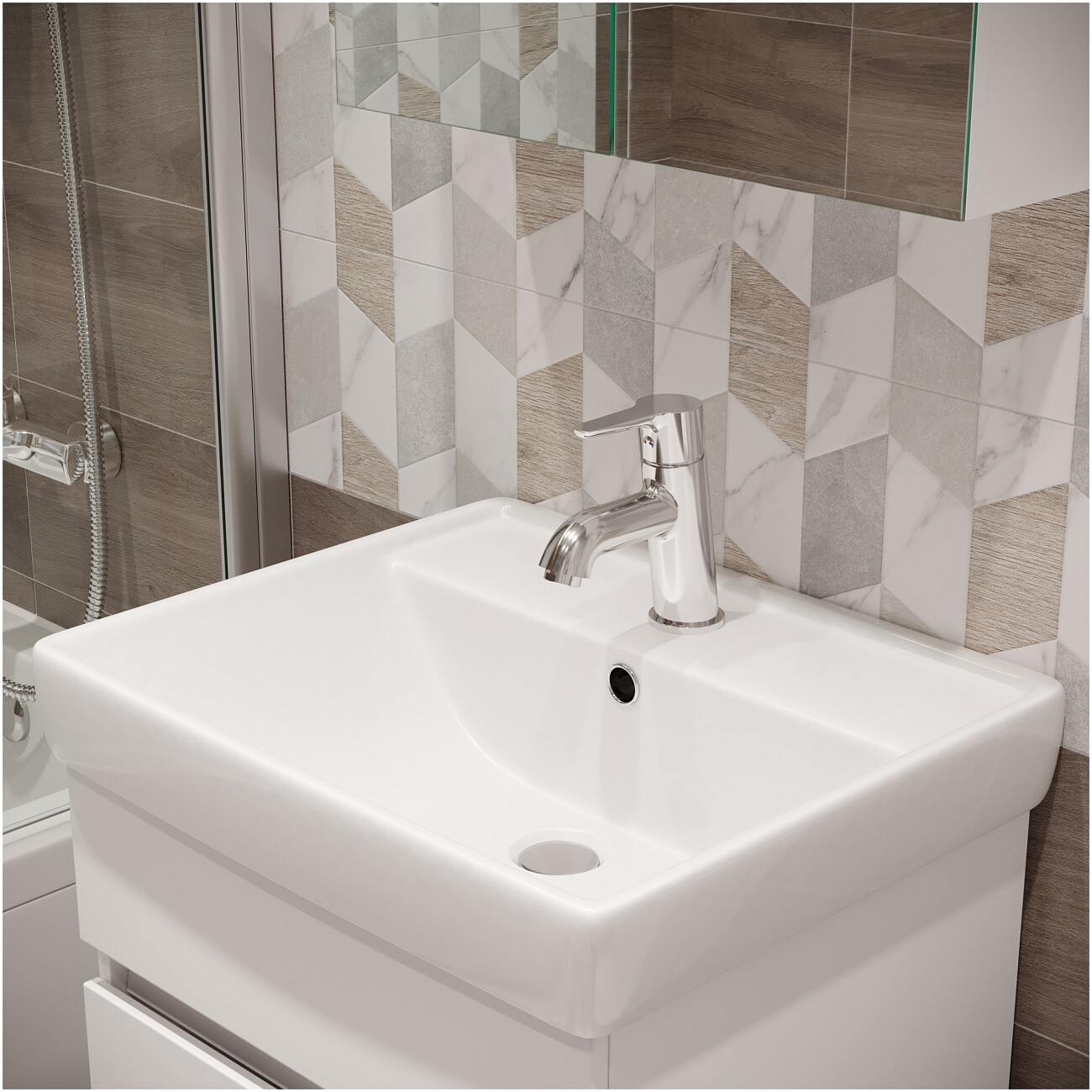 Смеситель для раковины однорычажный хром Stworki "Хальмстад" S15010CR - изображение 6