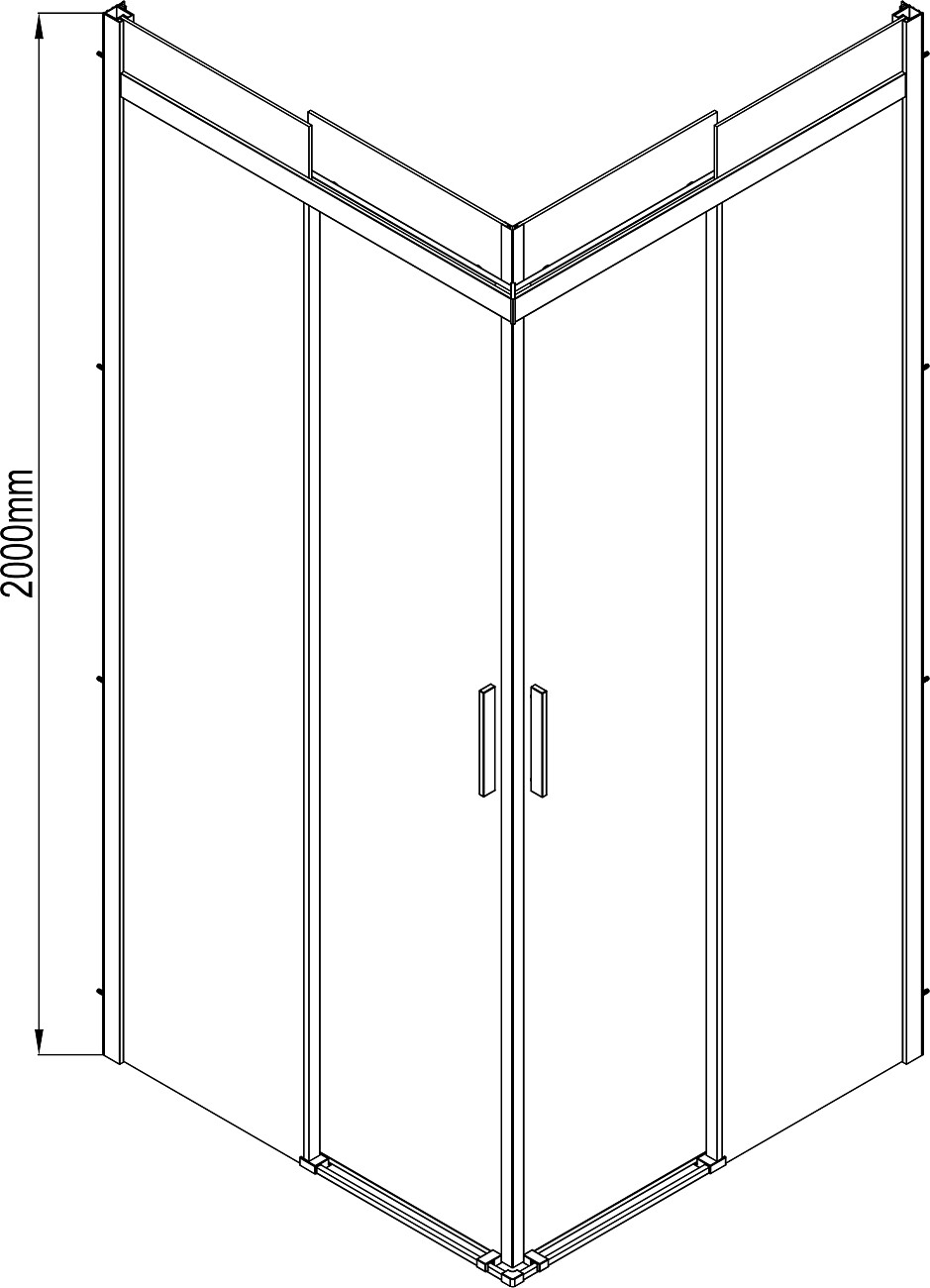 Душевой уголок прямоугольный 80х100 см хром Artemis Agave Slim 230 6.915.101.0230.100.10.88 - изображение 7