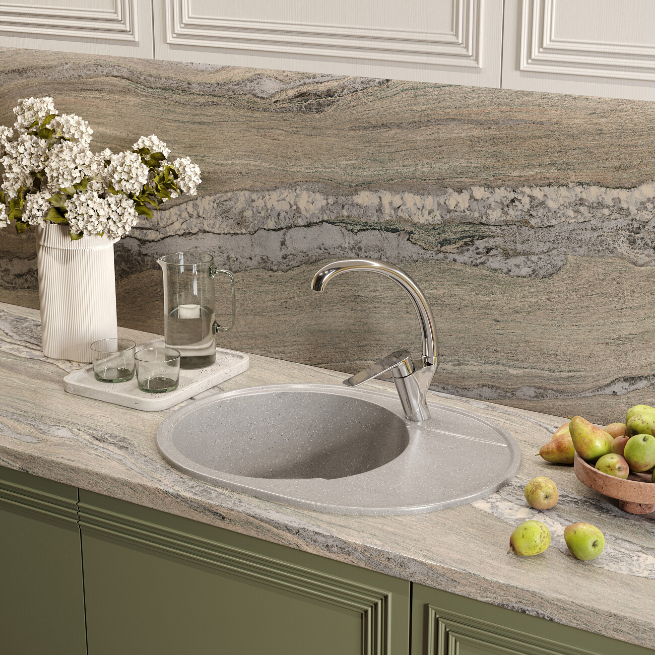 Смеситель для кухни однорычажный хром Domaci "Равенна" XA-04cr - изображение 7