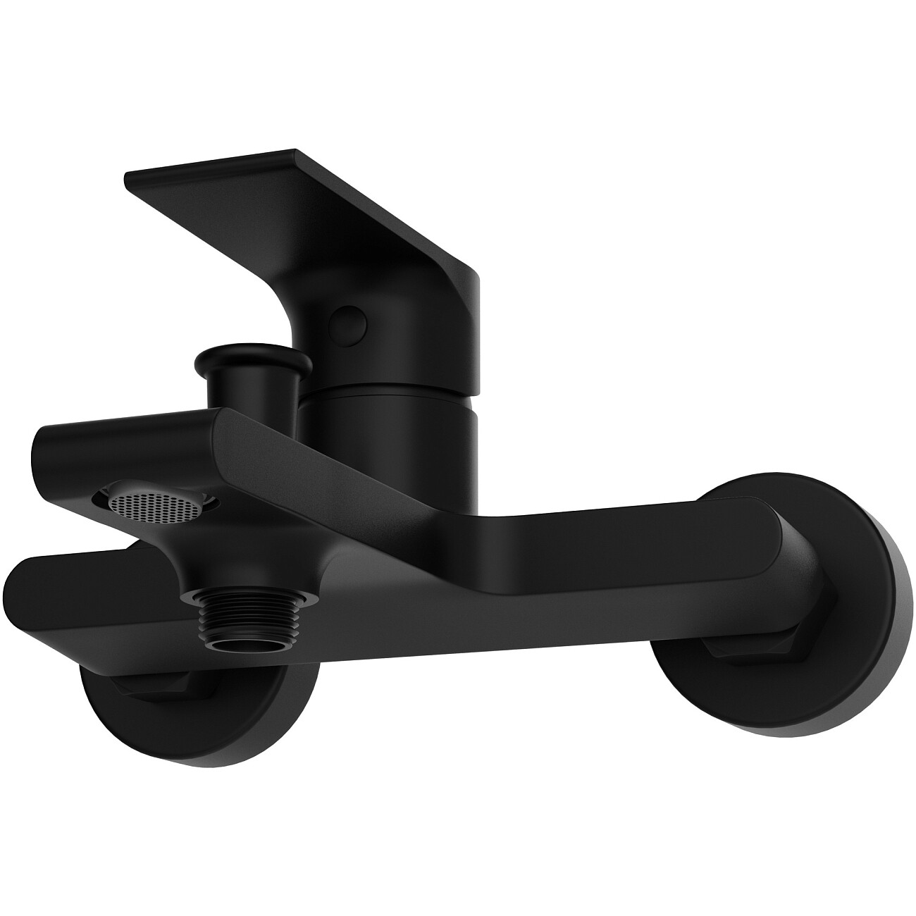 Смеситель для ванны с душем настенный черный Stworki "Колдинг" S32100BK - изображение 8