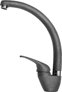 Смеситель для кухни однорычажный антрацит Domaci &quot;Солерно&quot; DC-3013