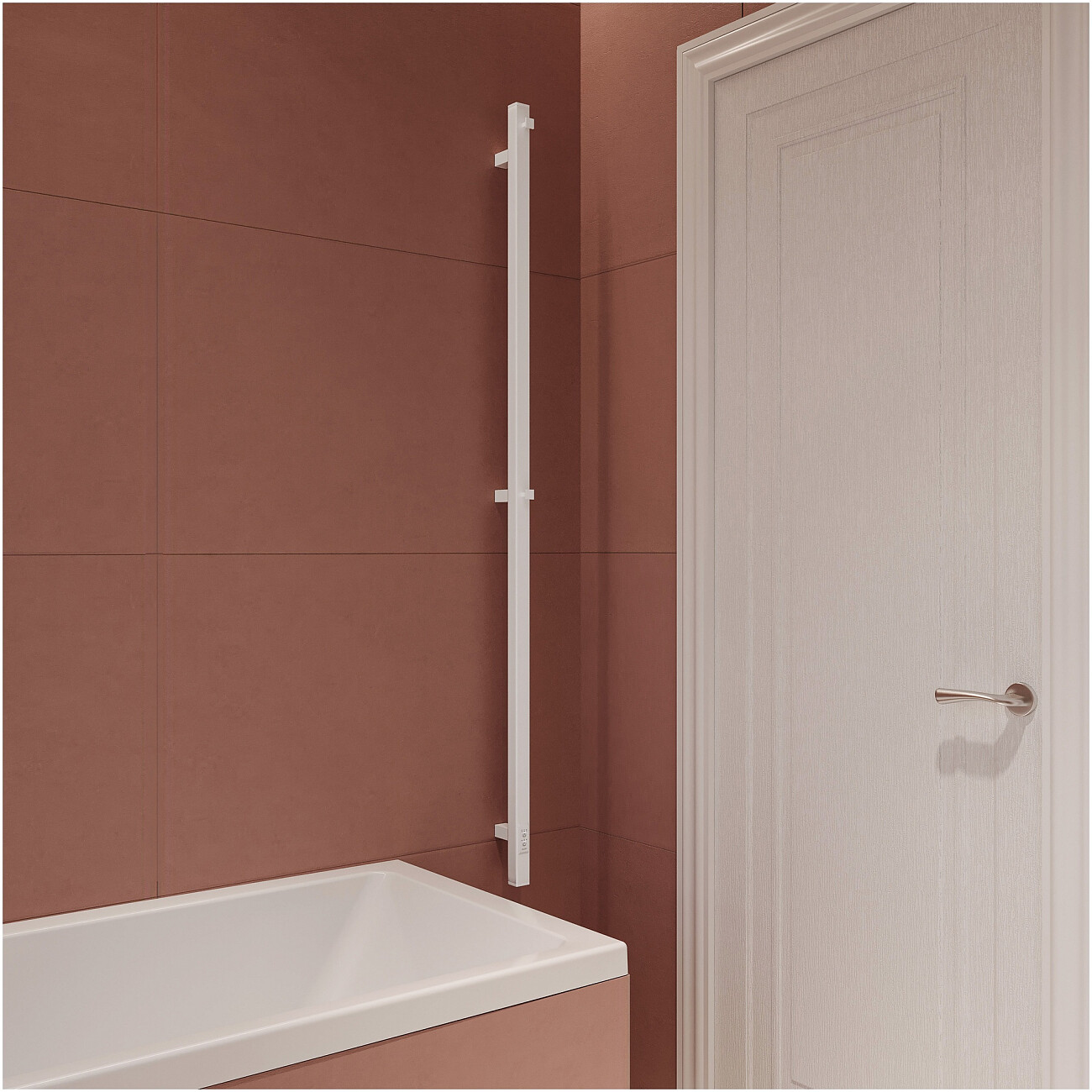 Полотенцесушитель электрический 160х3 см белый Ewrika "Пенелопа" P1 4657801249303 - изображение 4