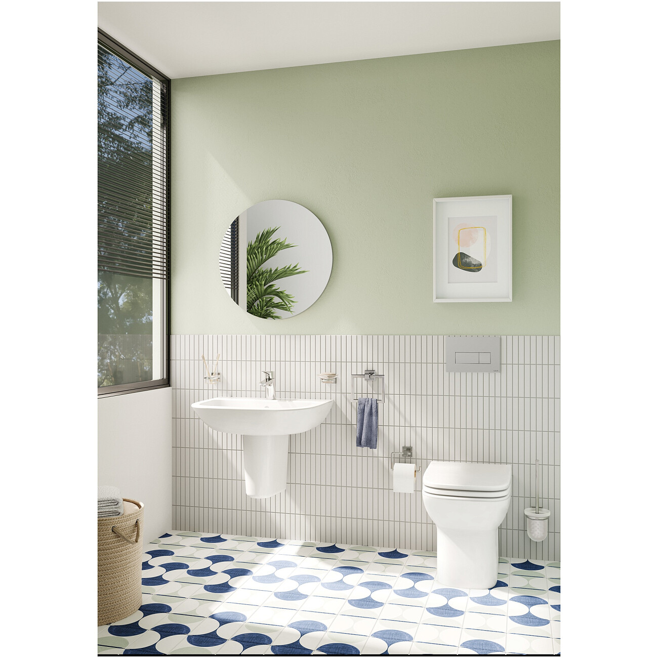 Клавиша смыва хром Vitra Root Square 740-2380 - изображение 2