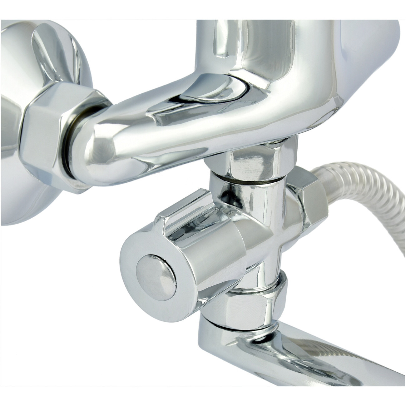 Смеситель для ванны однорычажный с душевым гарнитуром хром Istok life Standard 0402.717 - изображение 7