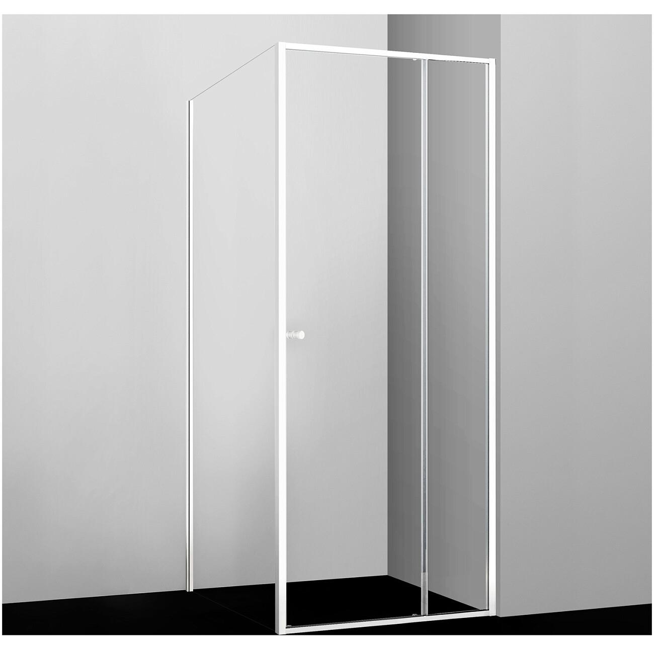 Душевой уголок квадратный 100х100 см белый Wasserkraft Rhin 44S19 - изображение 3