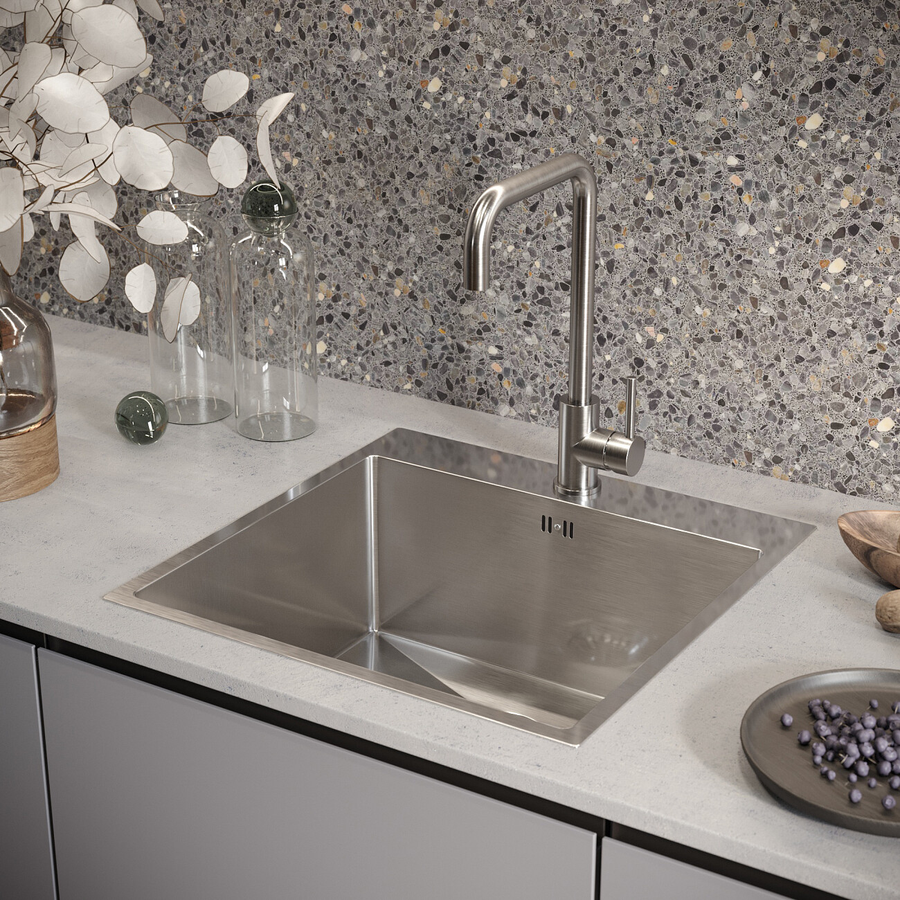 Мойка кухонная сталь Domaci "Равенна" DM5151 - изображение 3