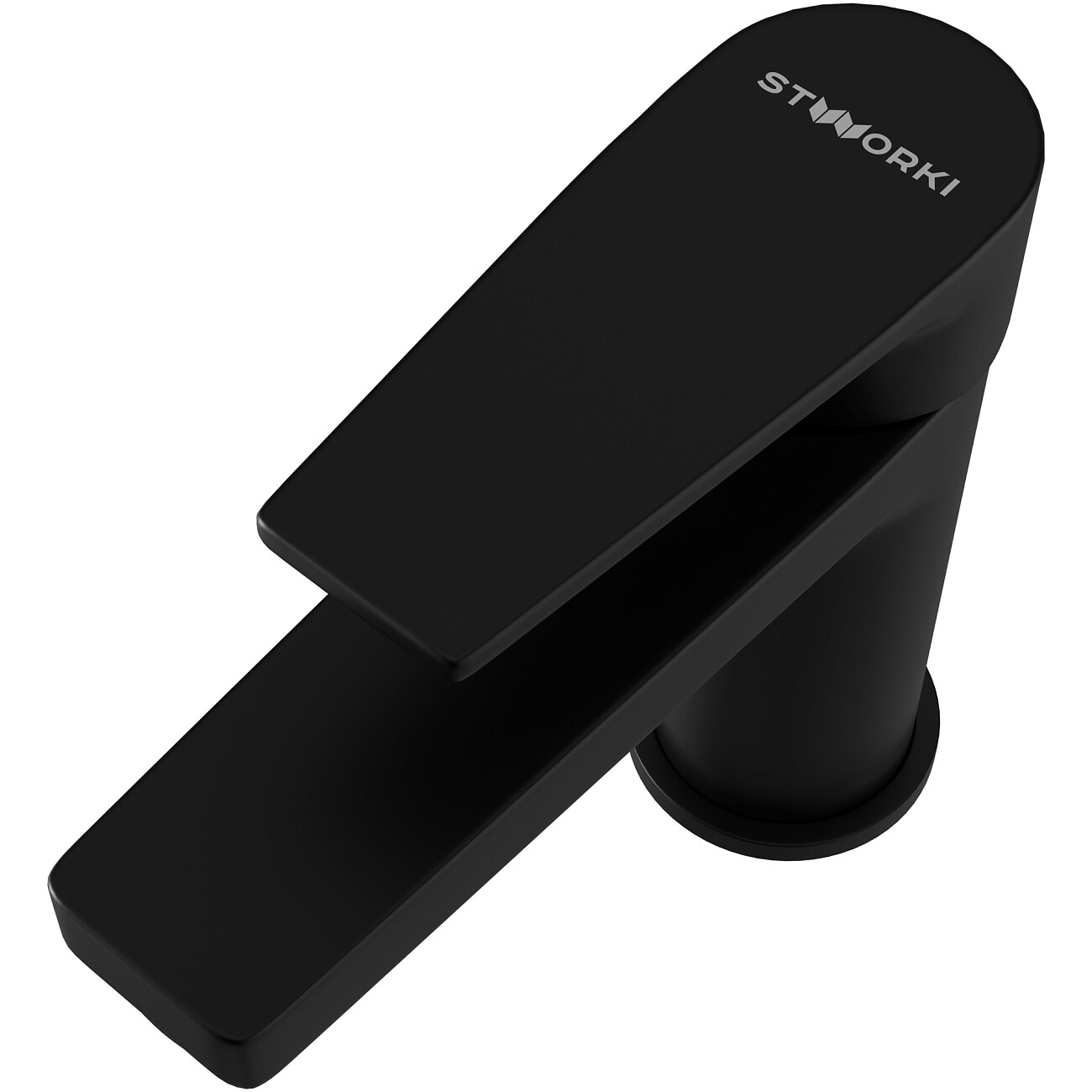 Смеситель для раковины однорычажный черный Stworki "Берген" S21010BK - изображение 10