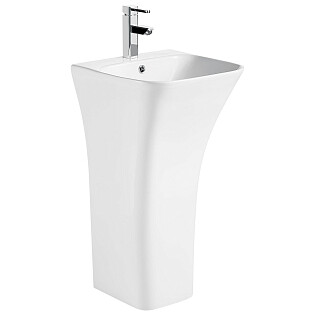 Раковина напольная фарфоровая прямоугольная 44х45 см белая Cerutti SPA Luca CT7283