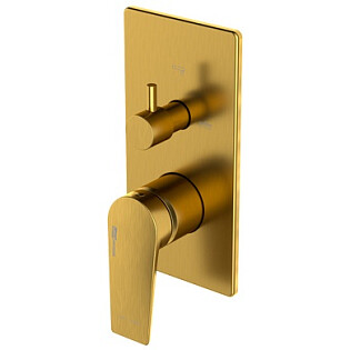 Смеситель для ванны и душа встраиваемый из латуни золото Wasserkraftй 5571