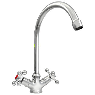 Смеситель для кухни двухвентильный хром Eleanti Opal ELT5010 0402.899