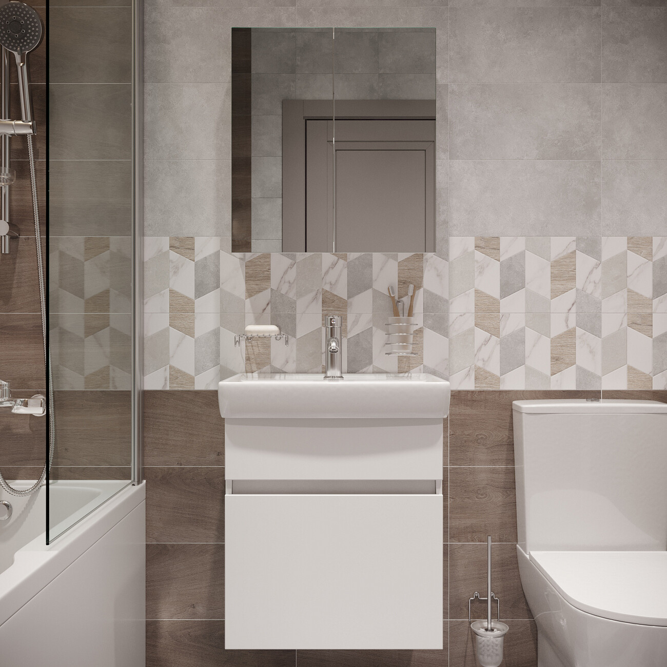 Смеситель для раковины хром Mega City MG-ZRV100 - изображение 7