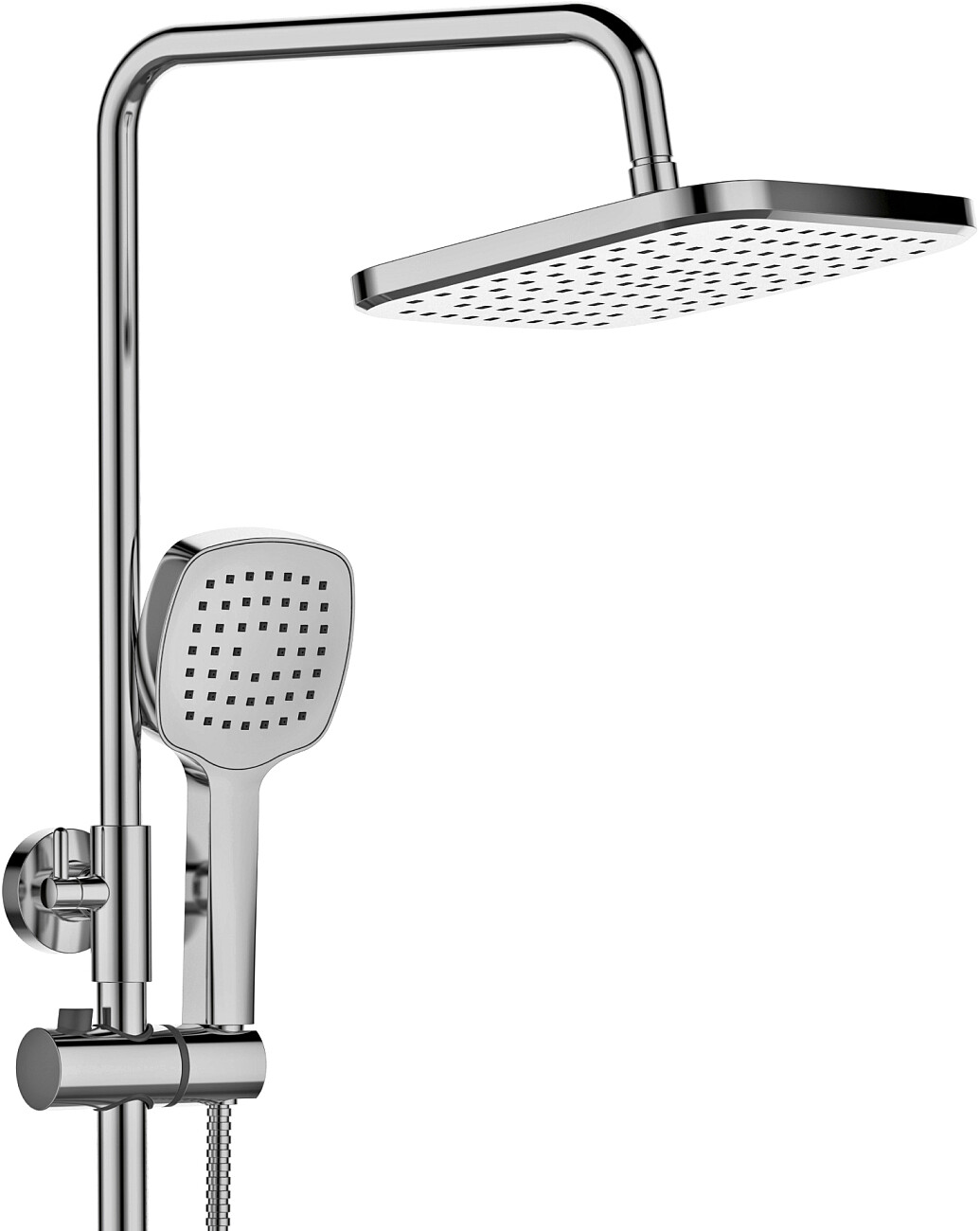 Душевой комплект с верхним душем и смесителем для душа хром Stworki "Орхус" OR-04cr - изображение 6