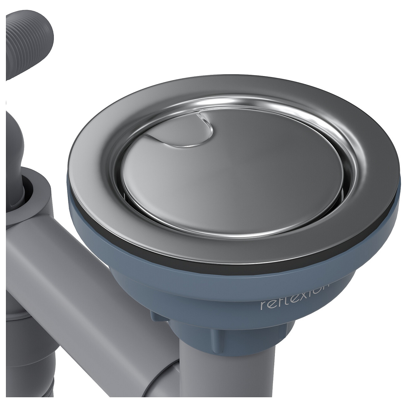 Кухонная мойка из нержавеющей стали 44х38 см полированная сталь Reflexion Como RX2038SS - изображение 11