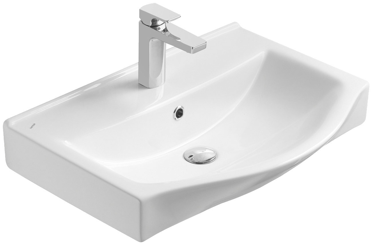 Раковина мебельная фарфоровая 65 см белая Stworki "Беверли" - изображение 7