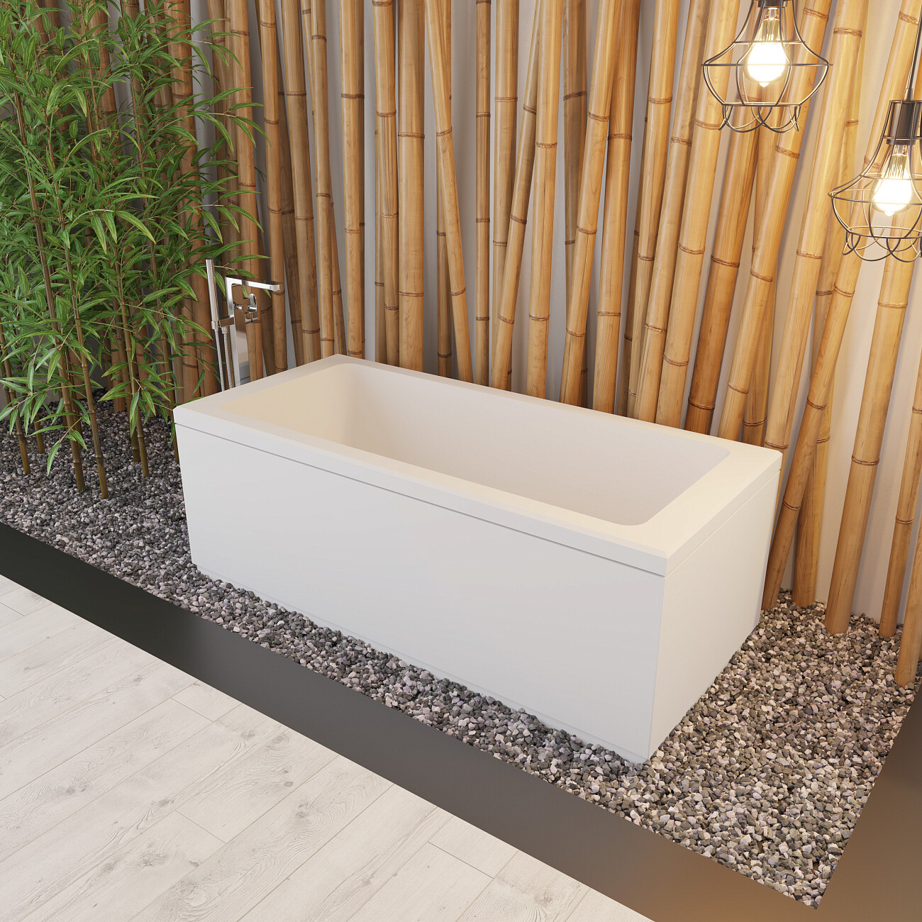 Ванна акриловая прямоугольная 70х170 см белая Artemis Ceres 1011260030102810 - изображение 7