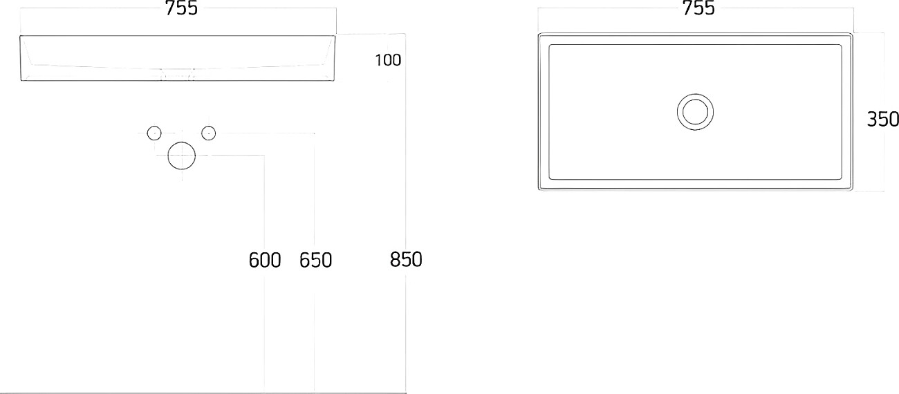 Раковина-чаша фаянсовая 75 см антрацит Stworki "Рандерс" 3075-112-KL - изображение 2
