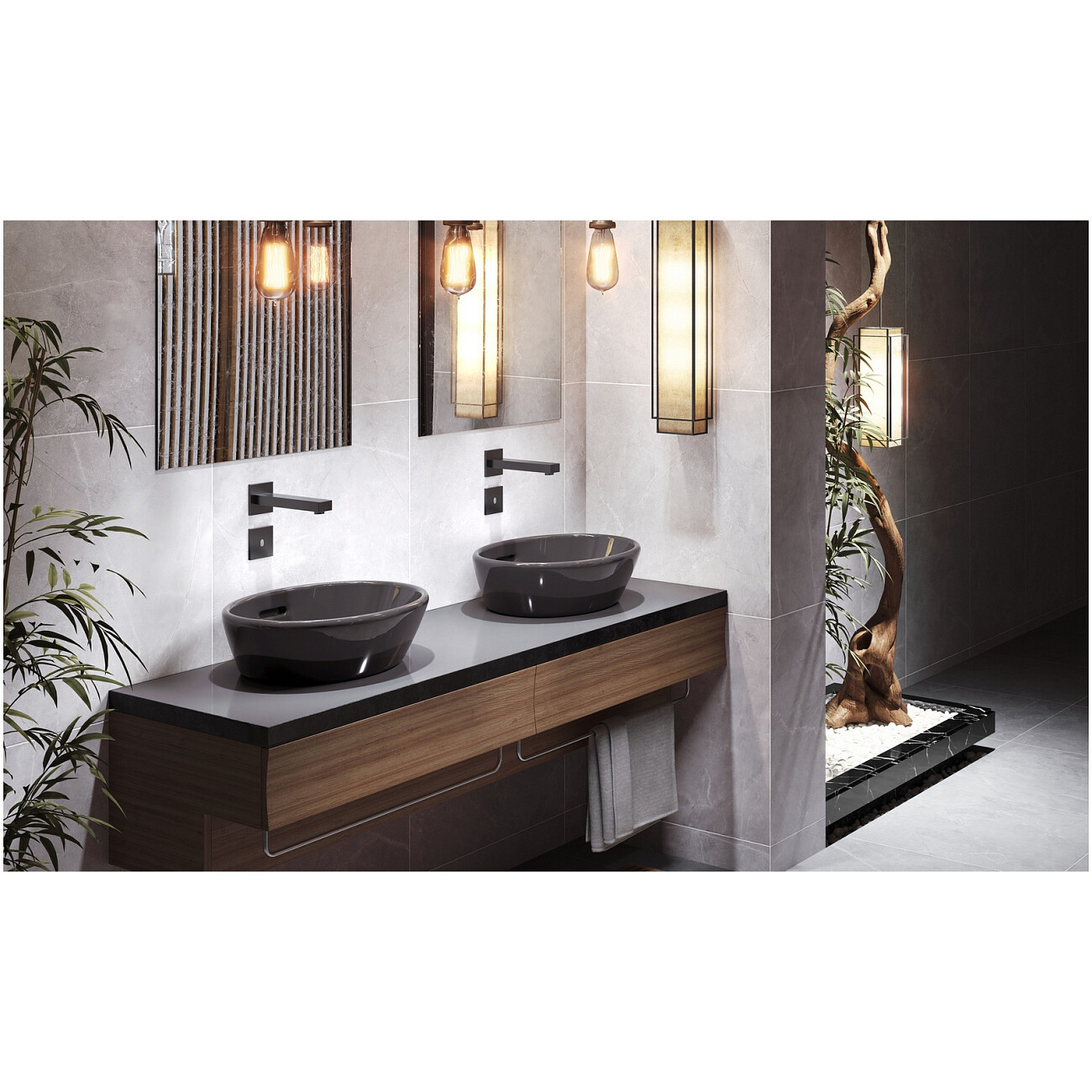 Смеситель для раковины встроенный сенсорный черный Timo Selene 2073-03SM - изображение 2