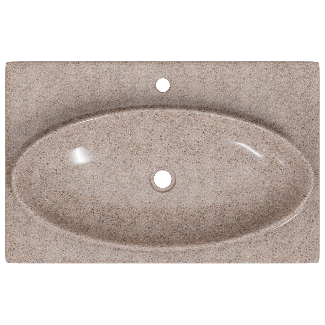 Раковина мебельная 45х70 см речной песок "Вега" 900142 - изображение 2