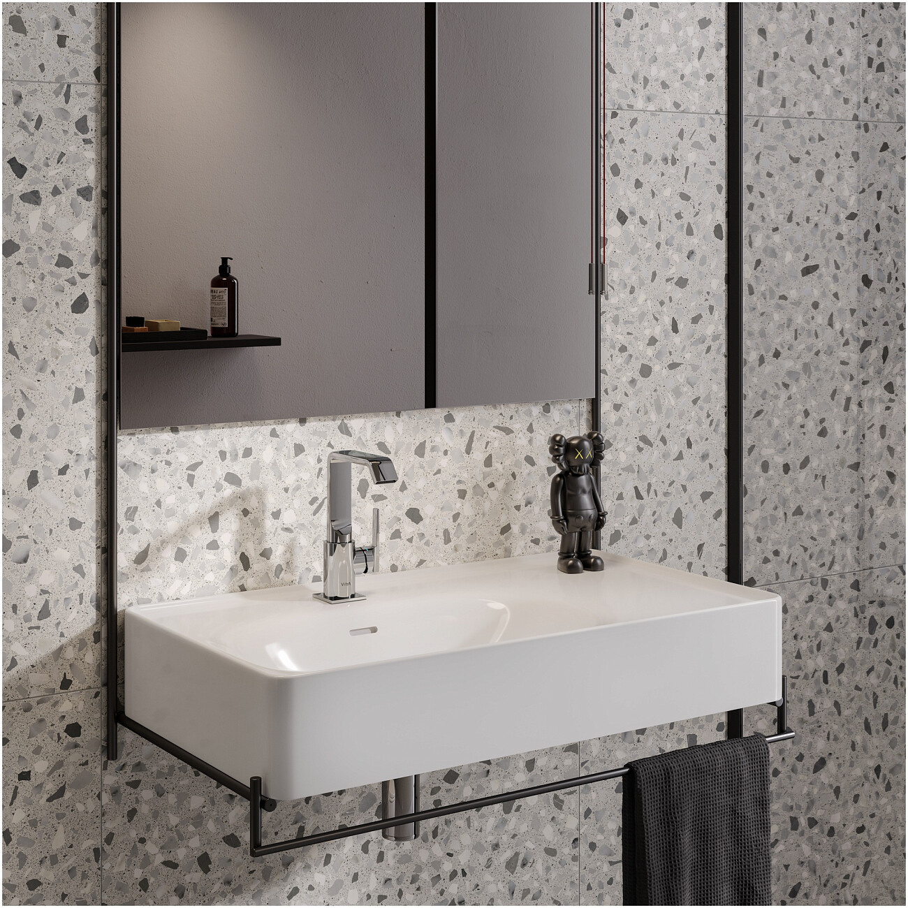 Смеситель для раковины однорычажный хром Vitra Suit A42616 - изображение 3