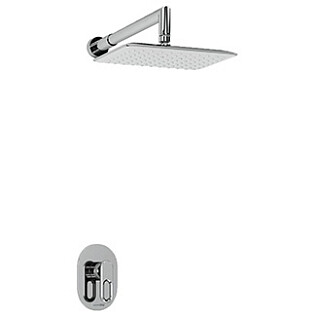 Душевой комплект встраиваемый с верхним душем хром Wasserkraft A12831