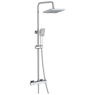 Душевой комплект с верхним душем и лейкой хром Wasserkraft A15502 Thermo