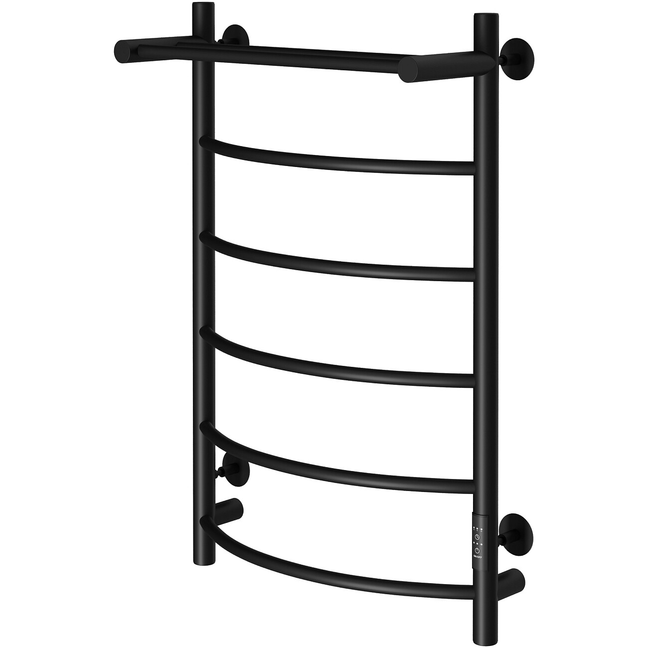 Полотенцесушитель электрический 80х50 см с полкой черный Ewrika "Сафо ПР" - изображение 8