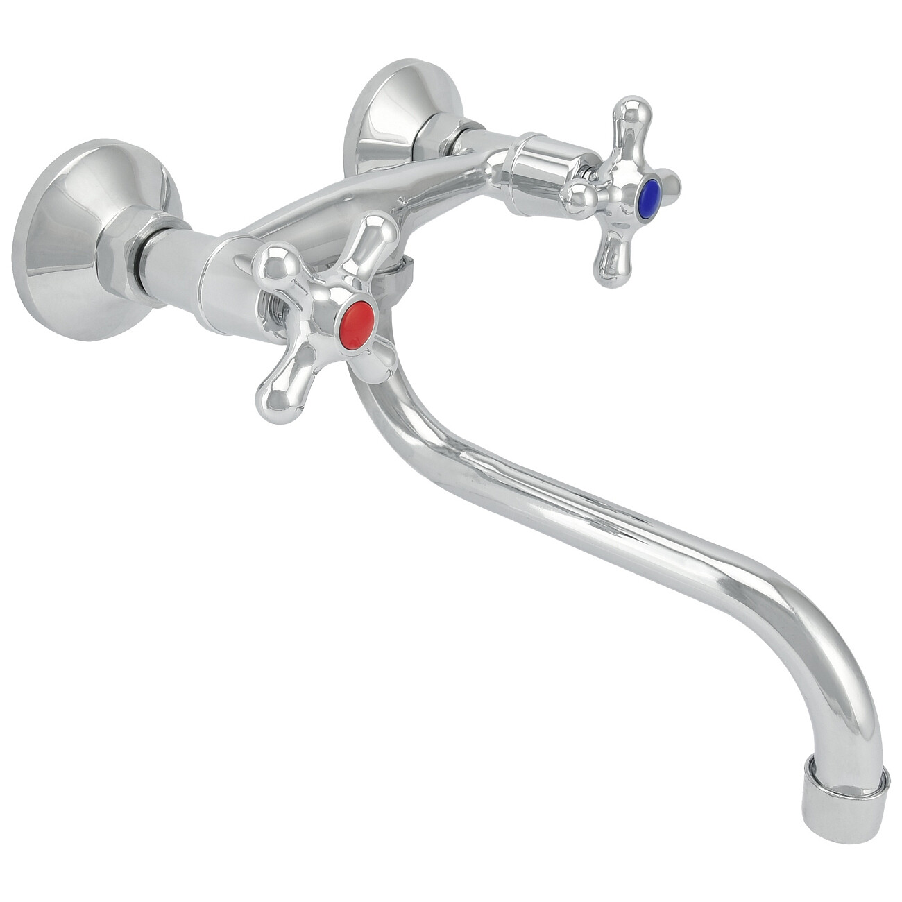 Смеситель для раковины настенный двухвентильный хром Istok life Standard 0402.974 - изображение 3