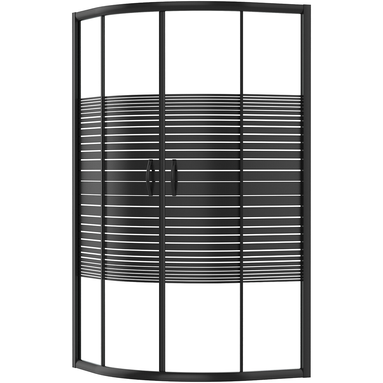 Душевой уголок четверть круга 90х90 см черный Diwo "Брянск" DS-BR-90х90-BL - изображение 6