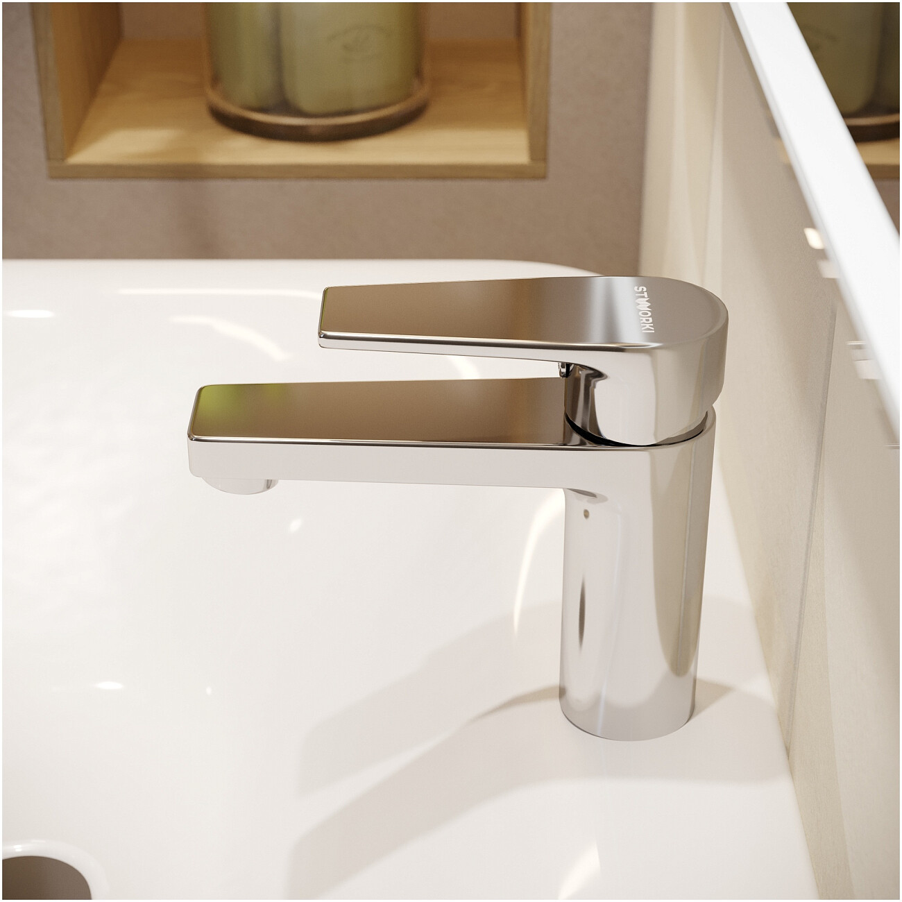 Смеситель для раковины однорычажный хром Stworki "Берген" S21010CR - изображение 6