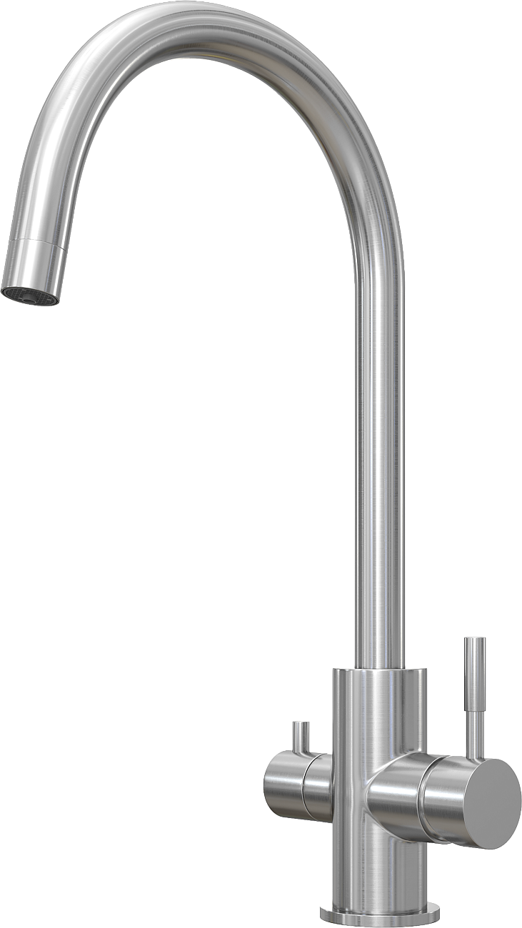 Смеситель для кухни сталь Domaci "Равенна" OL-03Ss - изображение 8