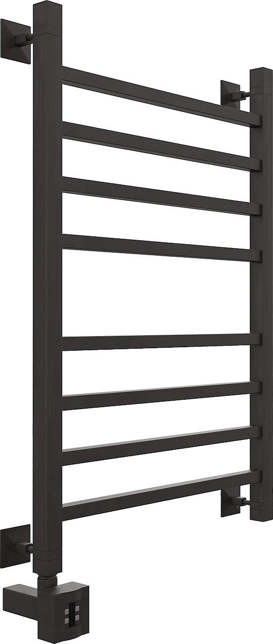Полотенцесушитель электрический 80х50 см матовый черный Ewrika "Деметра" LP L 4656760000000 - изображение 5