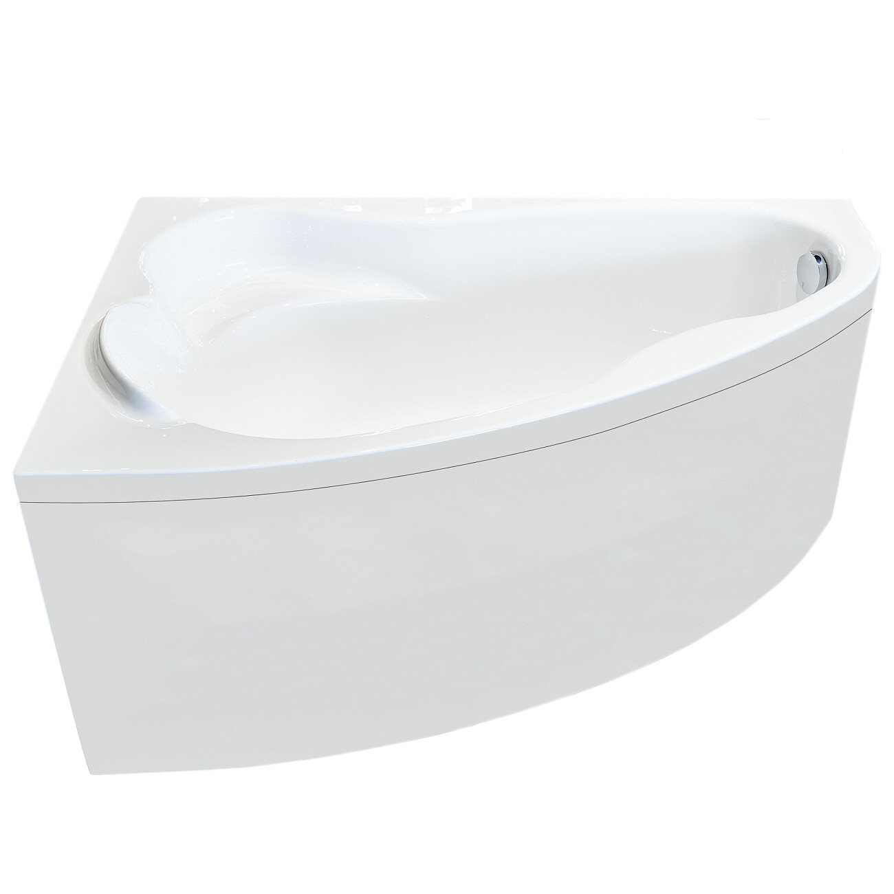 Ванна акриловая угловая левая 90х140 см белая Creto Glaze 16-14090L - изображение 2