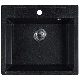 Мойка кухонная прямоугольная 55х50 см уголь Reflexion Cubi RX1555CL