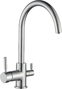 Смеситель для кухни однорычажный с изливом для фильтрованной воды хром Domaci &quot;Равенна&quot; DC 3007