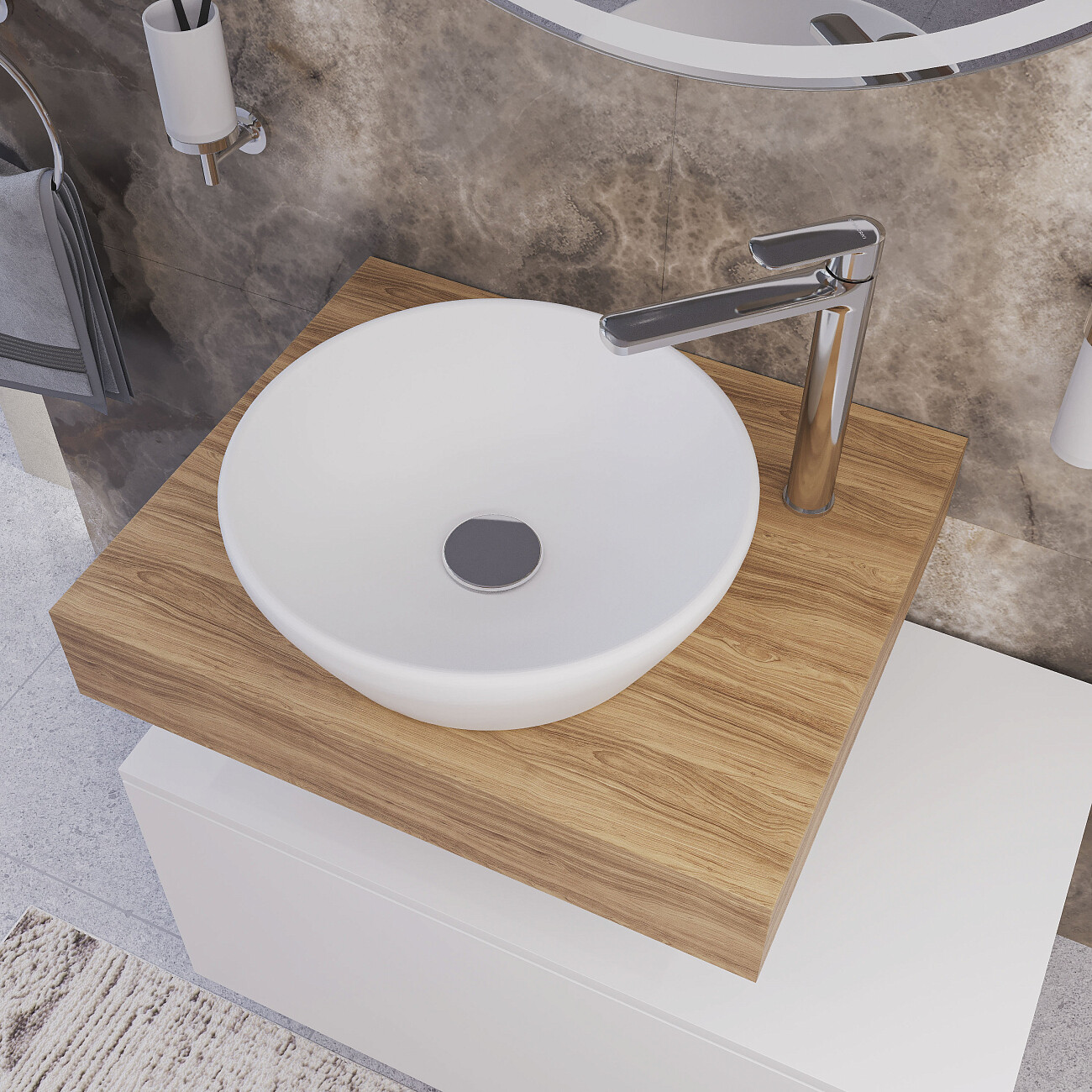 Смеситель для раковины однорычажный хром Stworki "Хадстен" S17020CR - изображение 6