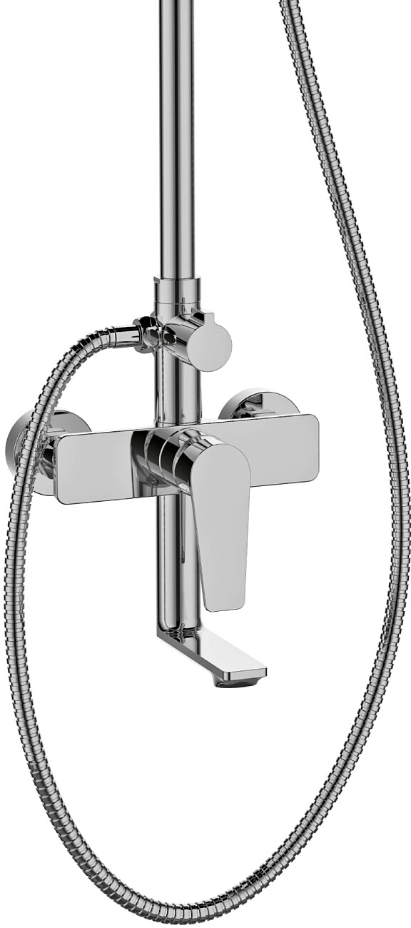 Душевой комплект с тропическим душем и смесителем хром Stworki "Ольтен" OLT-04cr - изображение 7