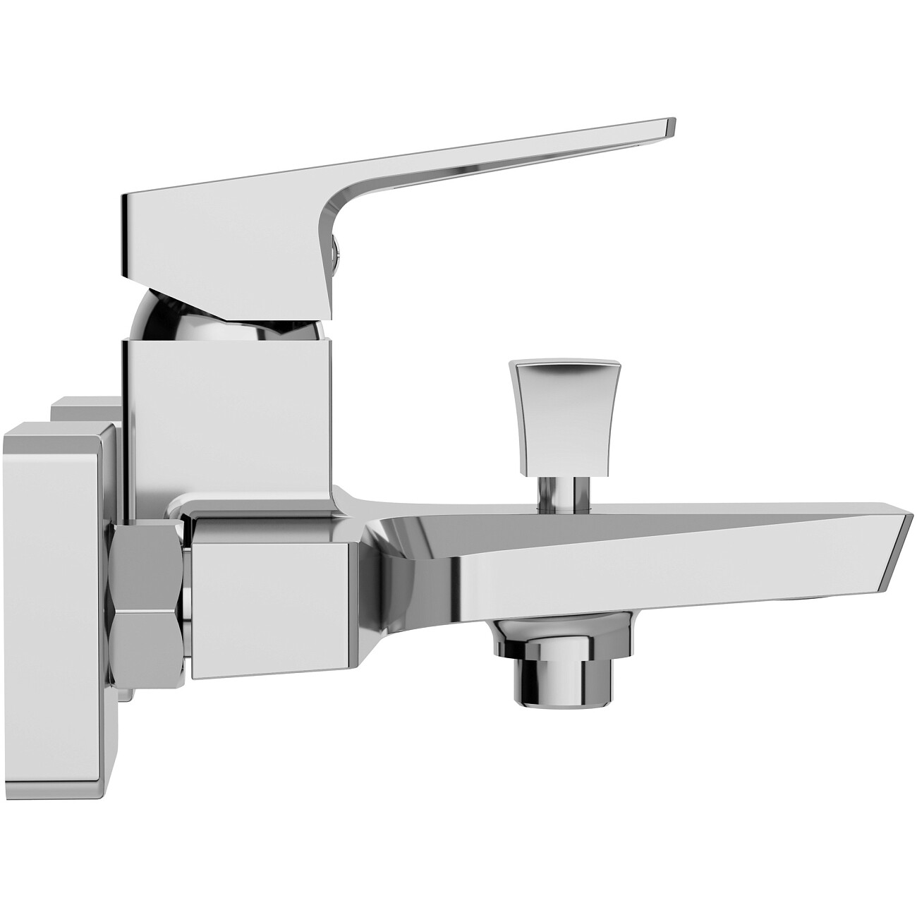 Смеситель для ванны с душем настенный хром Stworki "Хедмарк" S38100CR - изображение 7