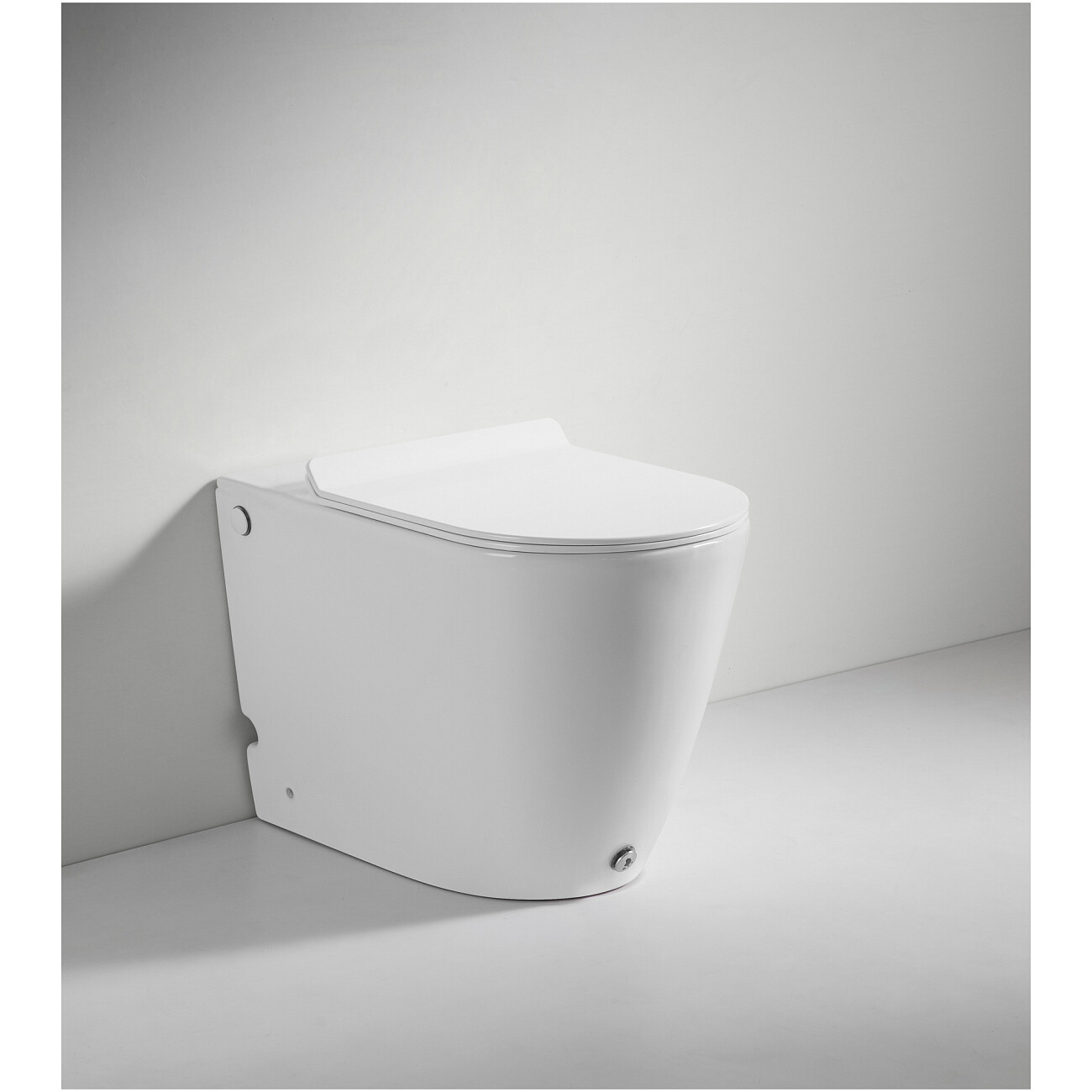 Унитаз приставной безободковый с импульсным смывом белый Cerutti SPA Barbaria Pulse CT7264 - изображение 4