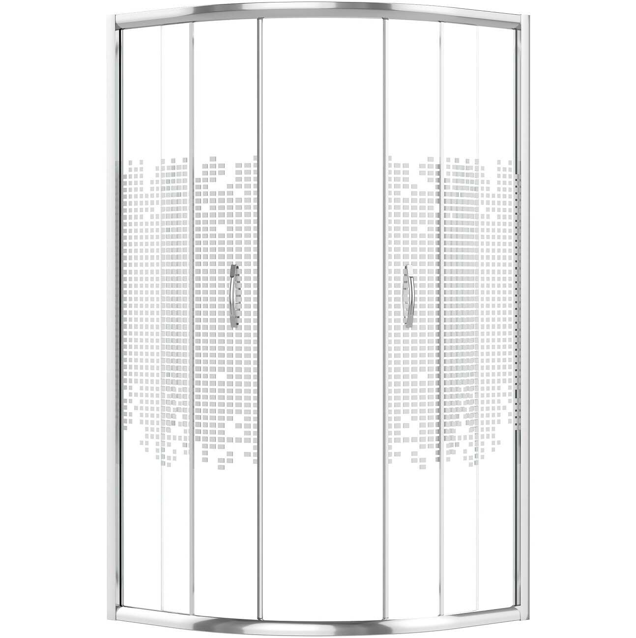 Душевой уголок четверть круга 90х90 см хром Diwo "Архангельск" DS-AR-90х90-CR - изображение 10