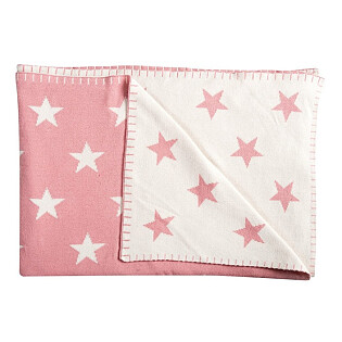 Плед детский хлопковый 95х120 см розовый Big Star