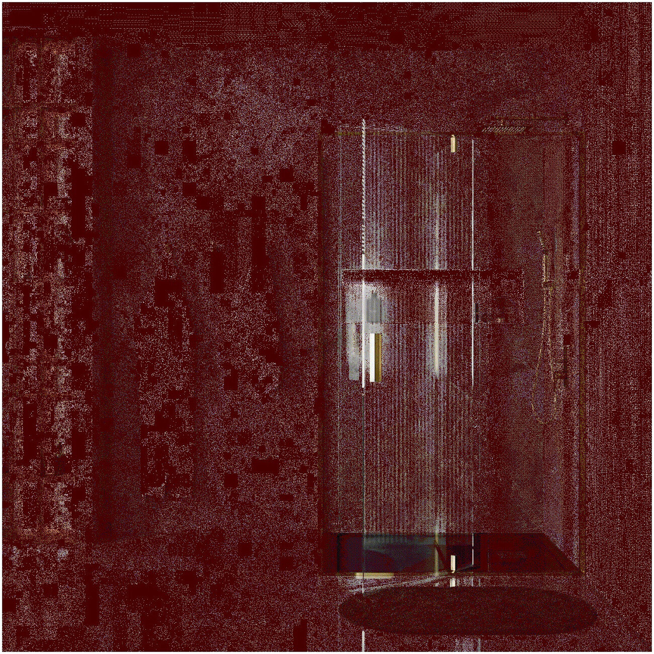 Душевая дверь распашная 120х200 см прозрачная, золото Wasserkraft Aisch 55P05 - изображение 14