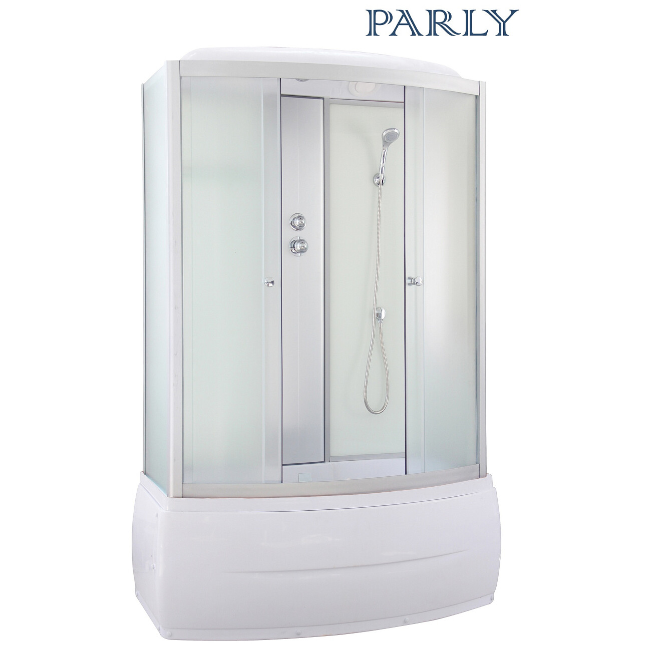 Душевой бокс прямоугольный с высоким поддоном 75х170 см белый Parly BNE170FR - изображение 2