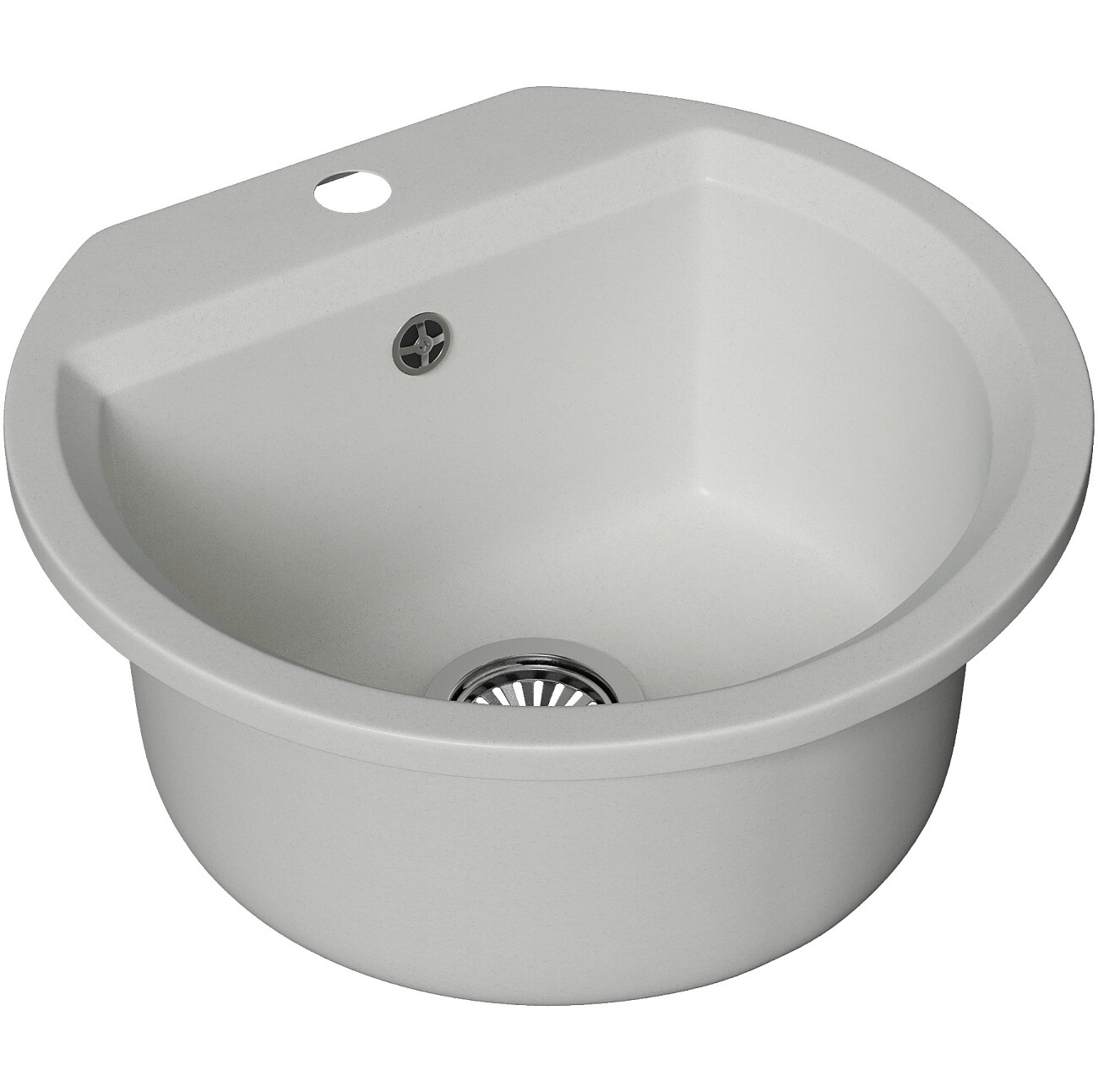 Мойка кухонная белая Domaci "Римини" DGD 51-650 - изображение 3