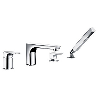 Душевая система со смесителем на борт ванны хром Wasserkraft Salm 2755