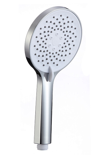 Лейка для ручного душа круглая 8 см хром, белая D-Lin D61042 - изображение 1