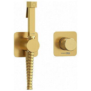 Гигиенический душ с встраиваемым смесителем золото Wasserkraft A8251.285.237.213