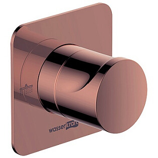 Переключатель для душа встраиваемый на 2 выхода розовое золото Wasserkraft A287