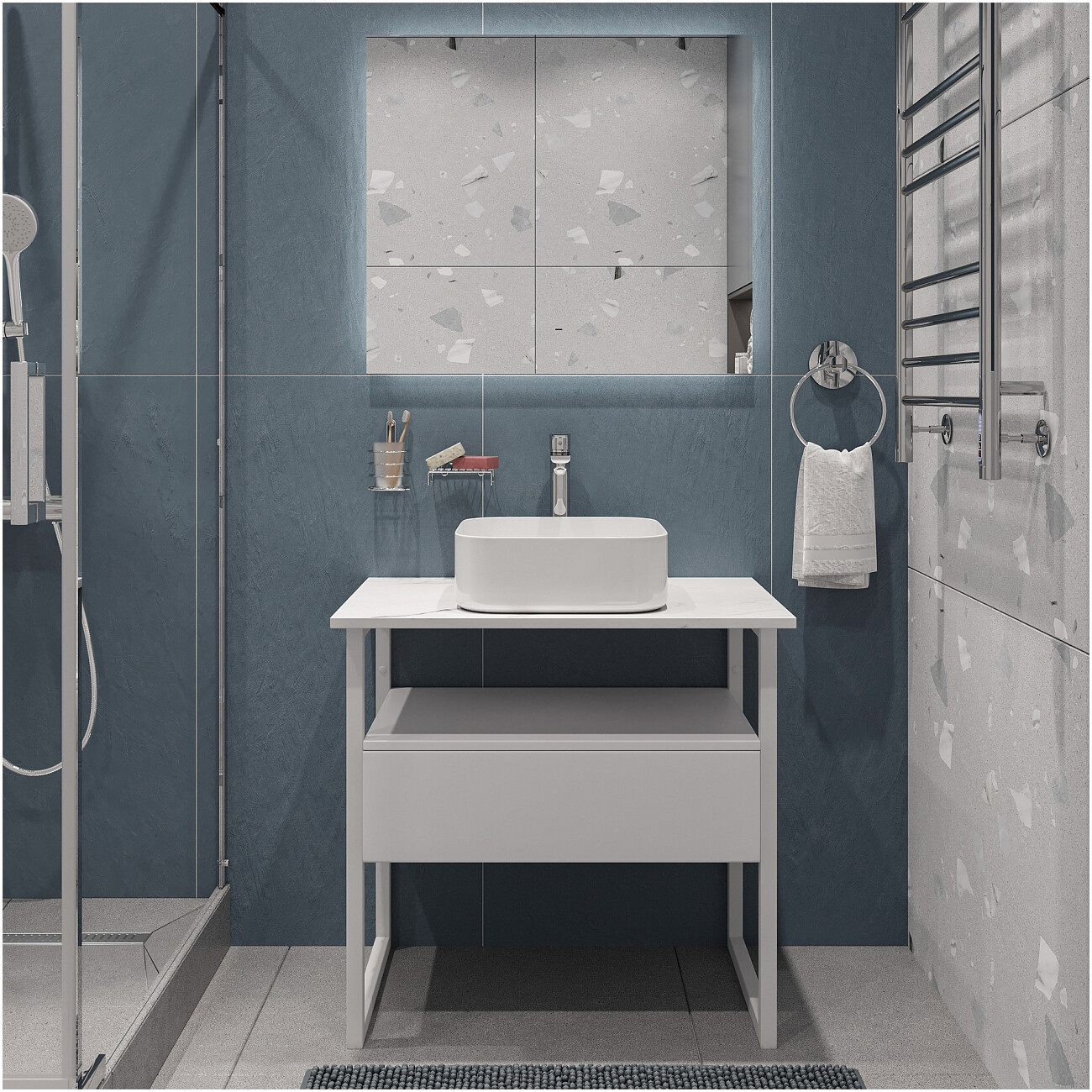 Раковина-чаша 39х39 см белая Stworki "Эстерсунд" S31410WH - изображение 6